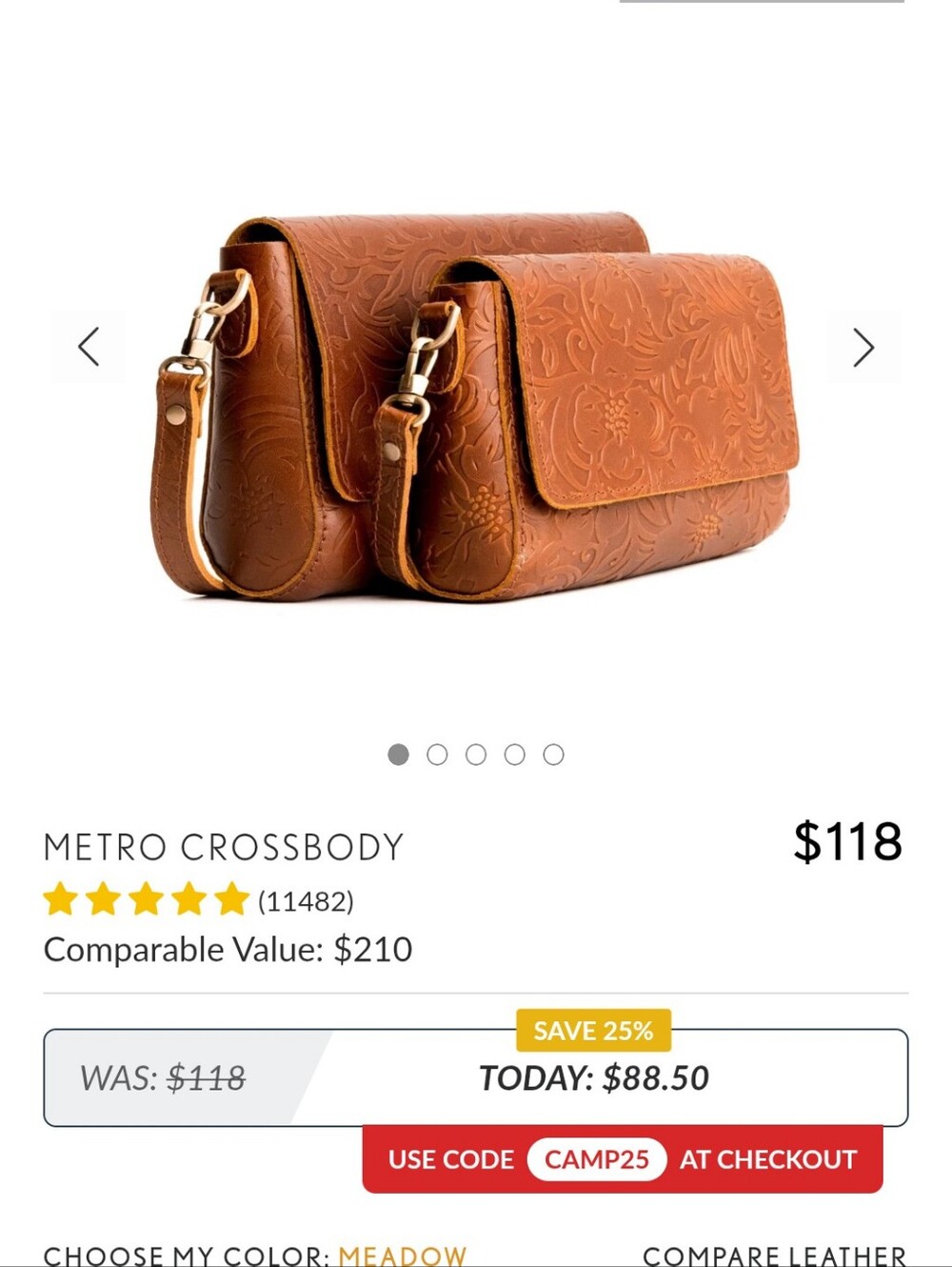 PLG Metro Crossbody In Meadow